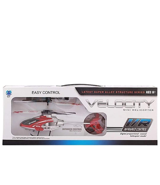 New Velocity Remote Control Flying Helicopter With Unbreakable Blades Infrared Sensors(Multi Color) Kids Helicopter Brand: Toy Vibes