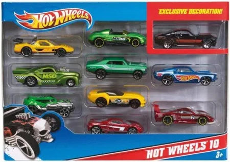 HEYKAM Premium Die-Cast Mini Car Set | Pack of 10| Metal Racing Cars for Kids (Multicolor)